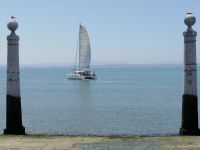 Kaianlage aus dem 18 Jh.: Cais das Colunas, Lissabon