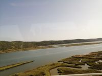 Ausflug zum Cabo Sao Vicente, Überquerung des Flußes Arade