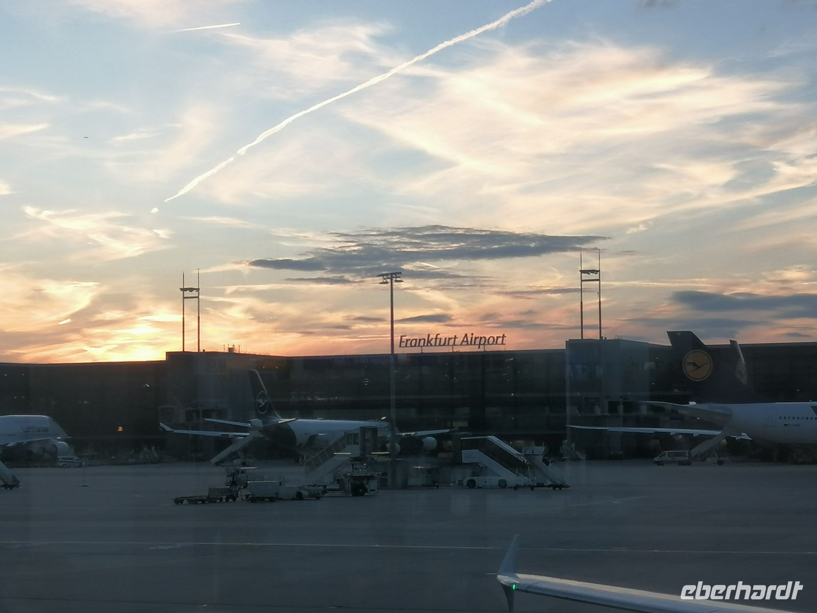 Ankunft in Deutschland: Flughafen in Frankfurt