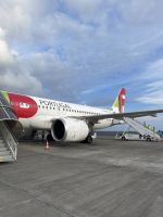 Flug über Lissabon nach Sao Miguel