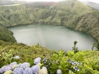 Blick auf den Lagoa Verde