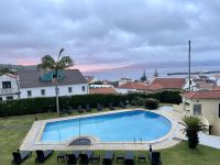 Blick vom Hotel in Horta auf (den) Pico