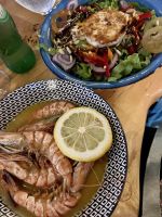 Frische Meeresfrüchte zum Abendessen