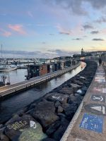 Hafenpromenade am Abend in Ponta Delgada