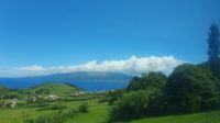 Blick über Faial nach Pico