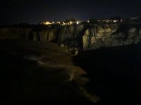 Porches Blick von Kapelle am Abend