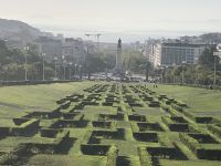 Lissabon Blick vom Park Eduardo VII