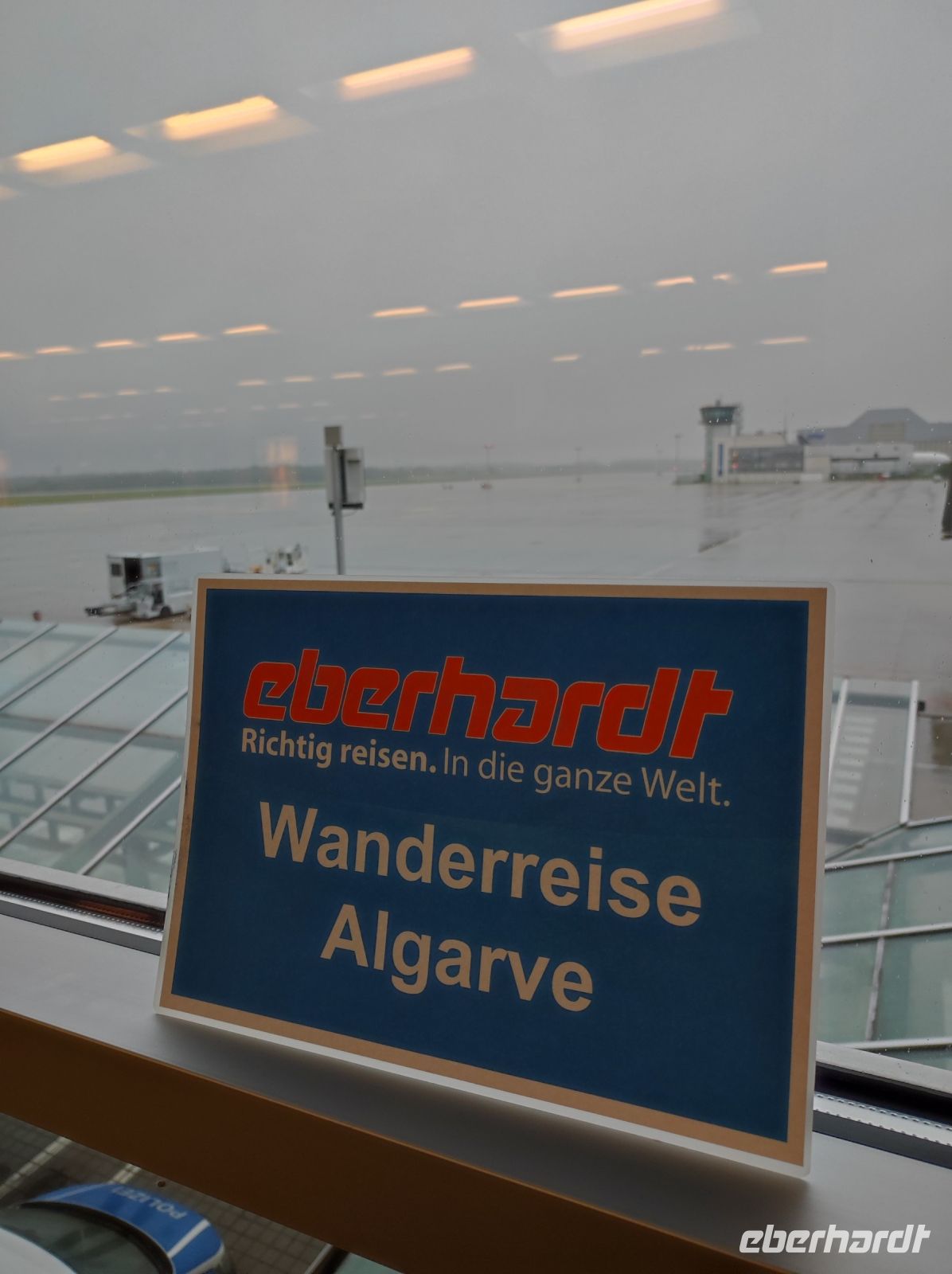 Abflug in Dresden, weg aus der Kälte Richtung warmes Portugal