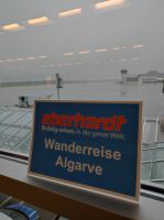 Abflug in Dresden, weg aus der Kälte Richtung warmes Portugal