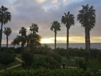 Der Sonnenaufgang von der Hotelterrasse