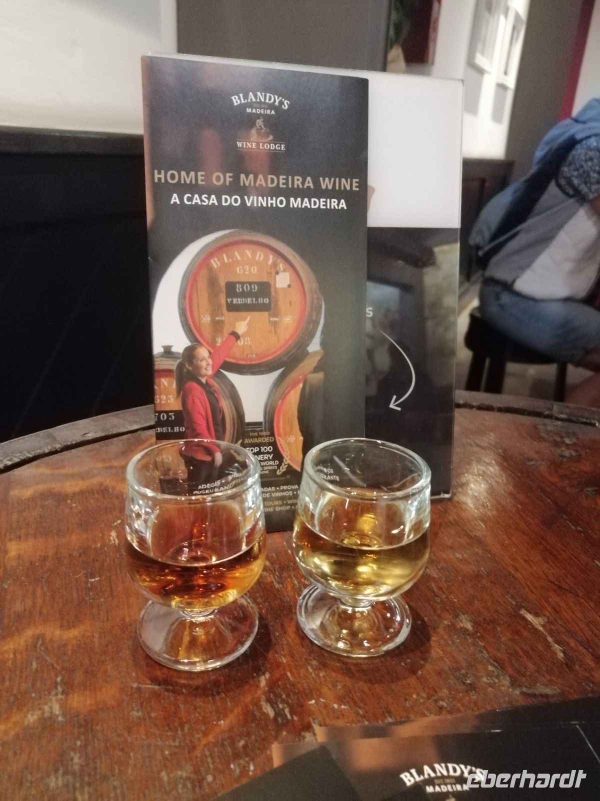 Weinverkostung in der Blandys Weinkellerei in Funchal