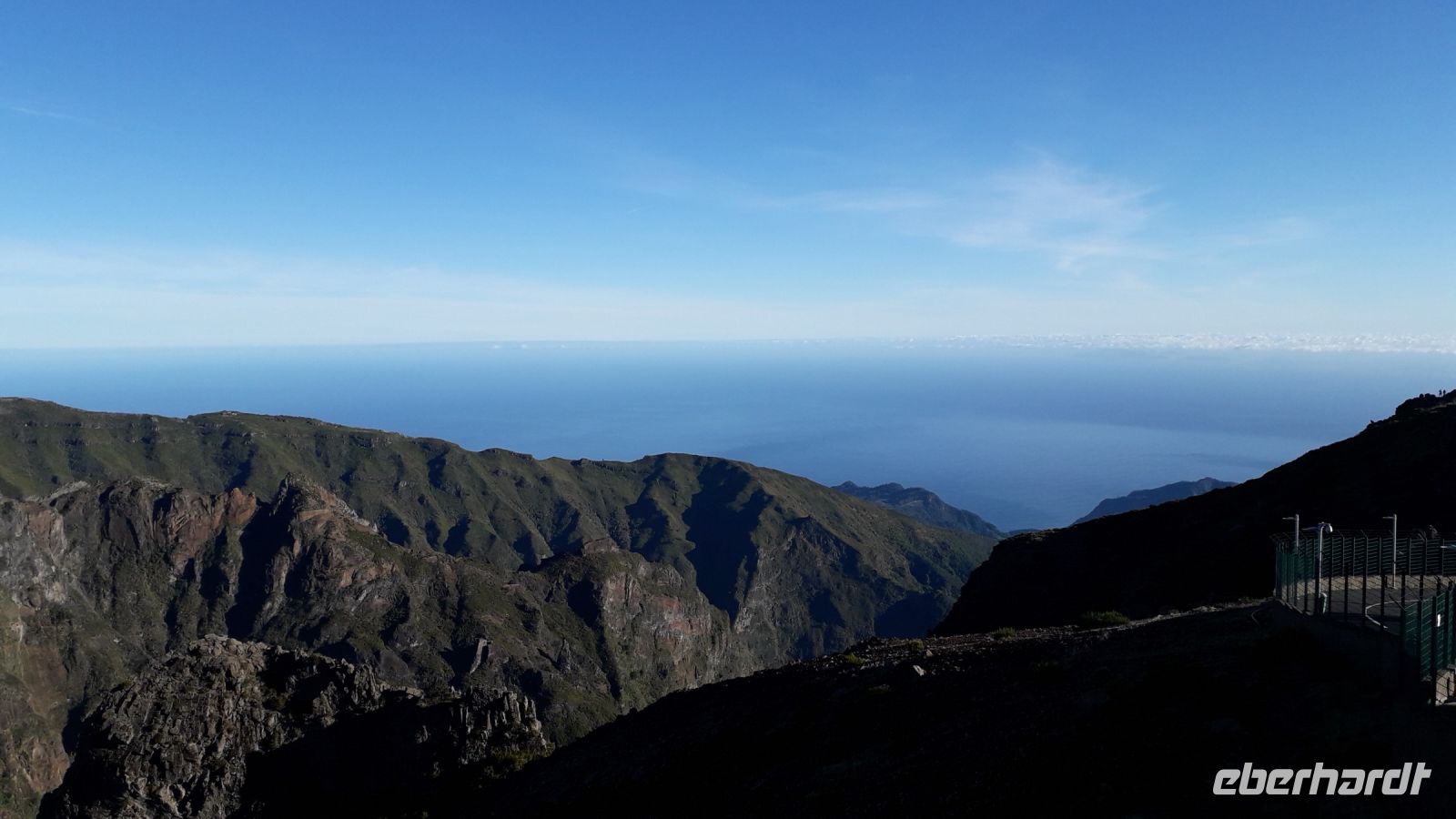 Der Blick vom dritthöchsten Gipfel Madeiras
