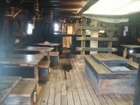 Speiseraum auf dem Schiff Santa Maria