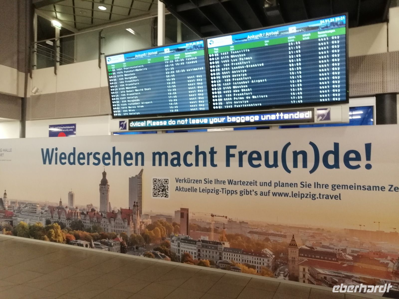 Ankunft in Leipzig