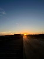 Sonnenuntergang am Strand Alvor, Portugal