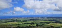 Terceira, Blick von der Serra do Cume zum Flughafen