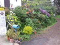 ... an bunten Gärten vorbei