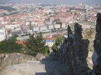 Blick vomLissabon - Wehrgang des Castelo de Sao Jorge