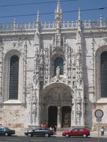 Lissabon - Eingangsportal der Cathedrale des Mosteiro dos Jeronimos