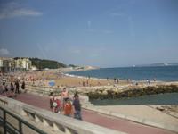 Strand am Ufer des Tejo zwischen Cascais und Lissabon