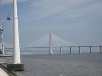 Die Brücke Vasco da Gama über den Tejo vom Expo-Gelände aus
