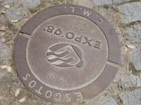 Gullideckel im Expo-Gelände