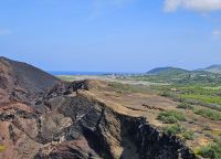 Graciosa, Blick vom Leuchtturm zum Flughafen