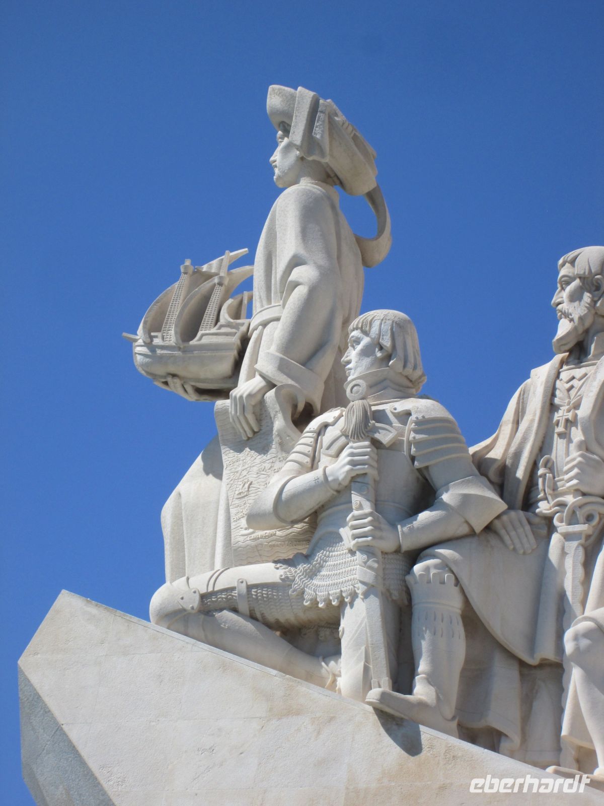 Heinrich der Seefahrer an der Spitze des Entdeckerdenkmals in Belem