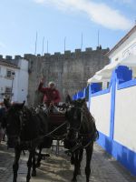 Fortbewegungsmittel im autofreien Obidos