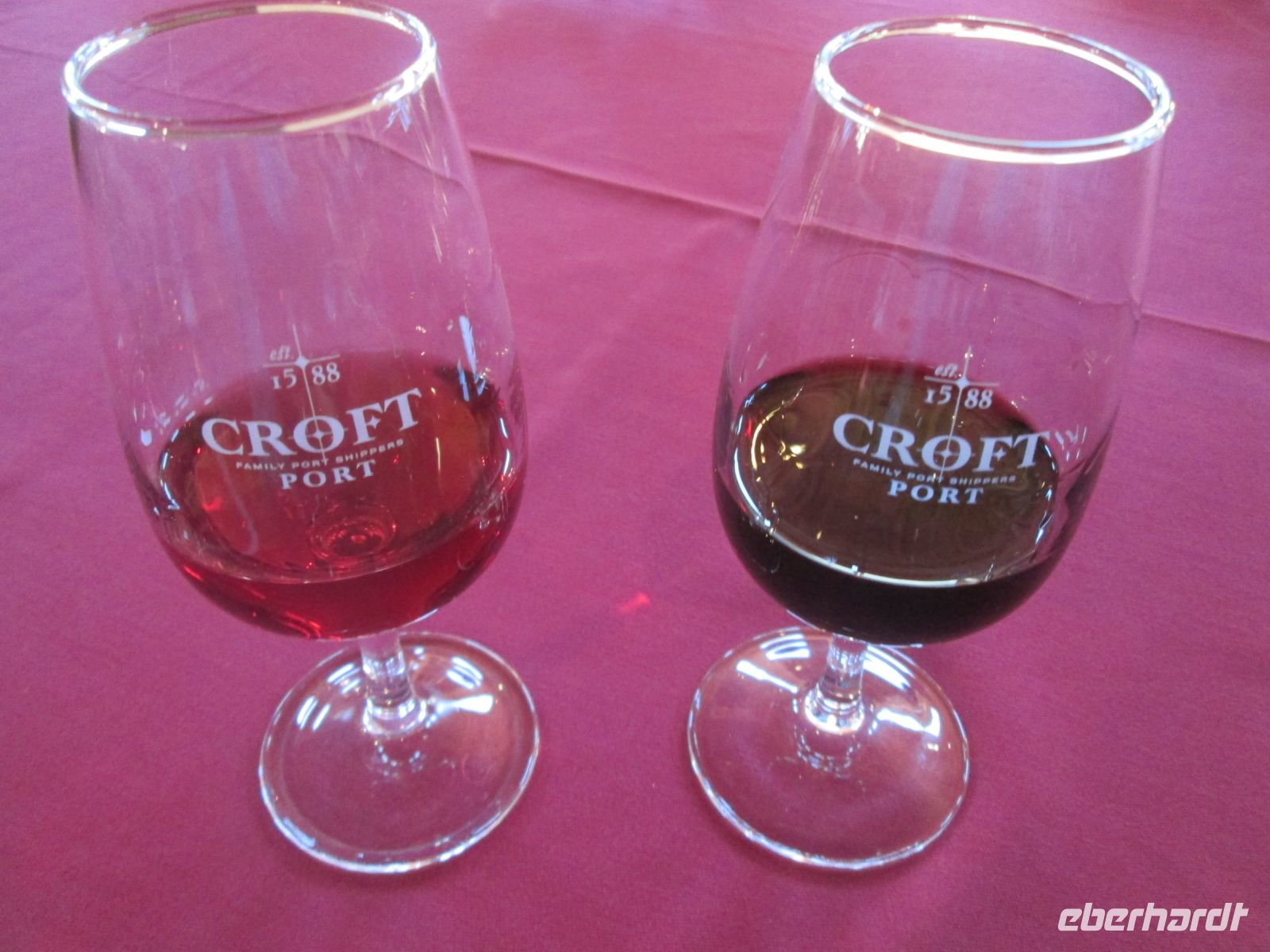 unsere 2 Portweinproben