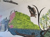 Barca d'Alva: Malereien in einer Unterführung