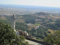 Christus Statue und Castelo Rodrigo