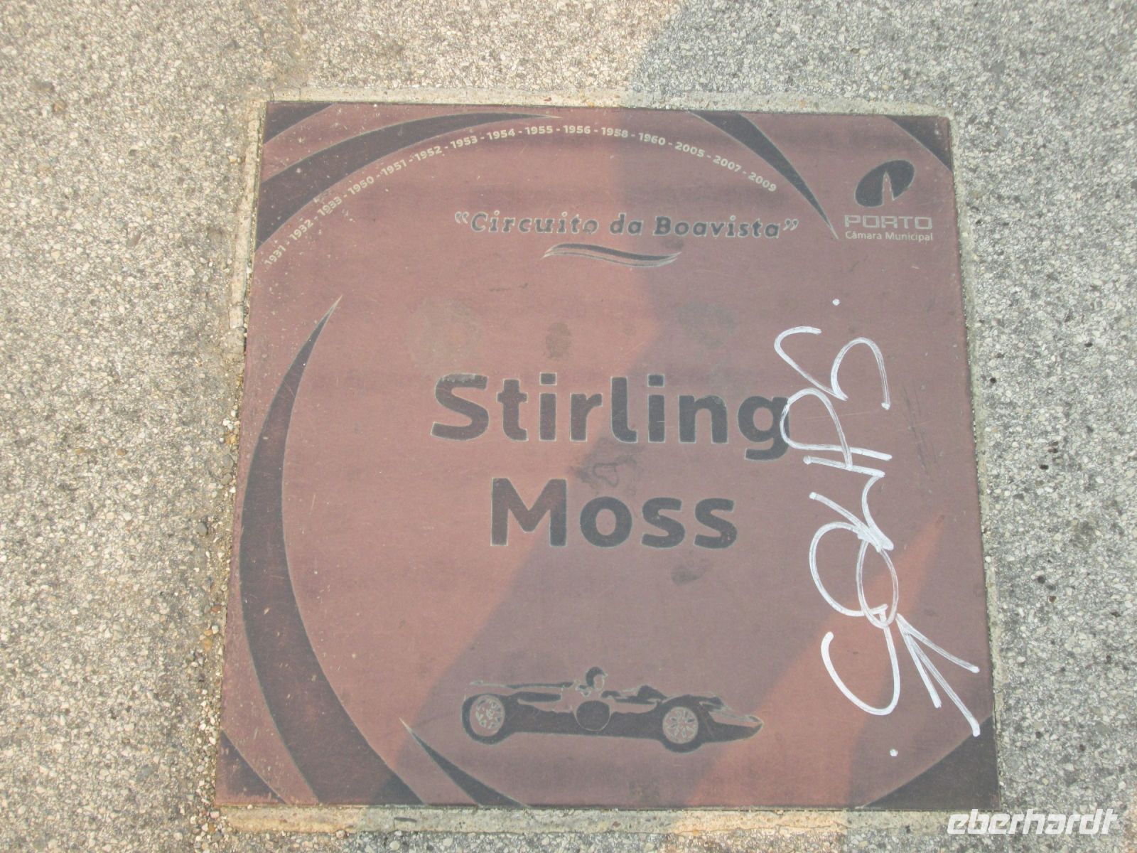 Erinnerung an Stirling Moss, Teilnehmer der Boa Vista Rennen