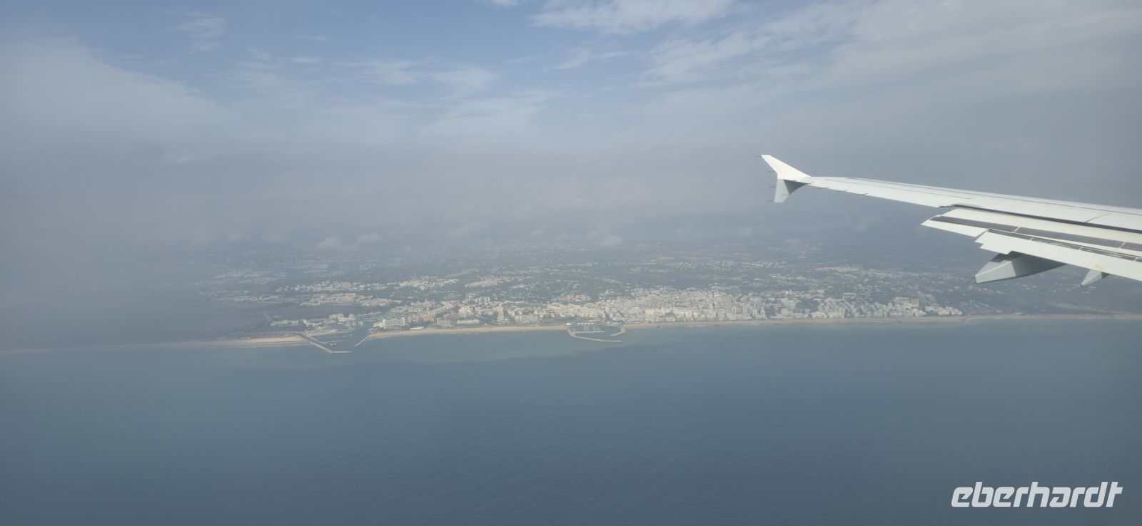 Landeanflug mit Blick auf die Algarve 