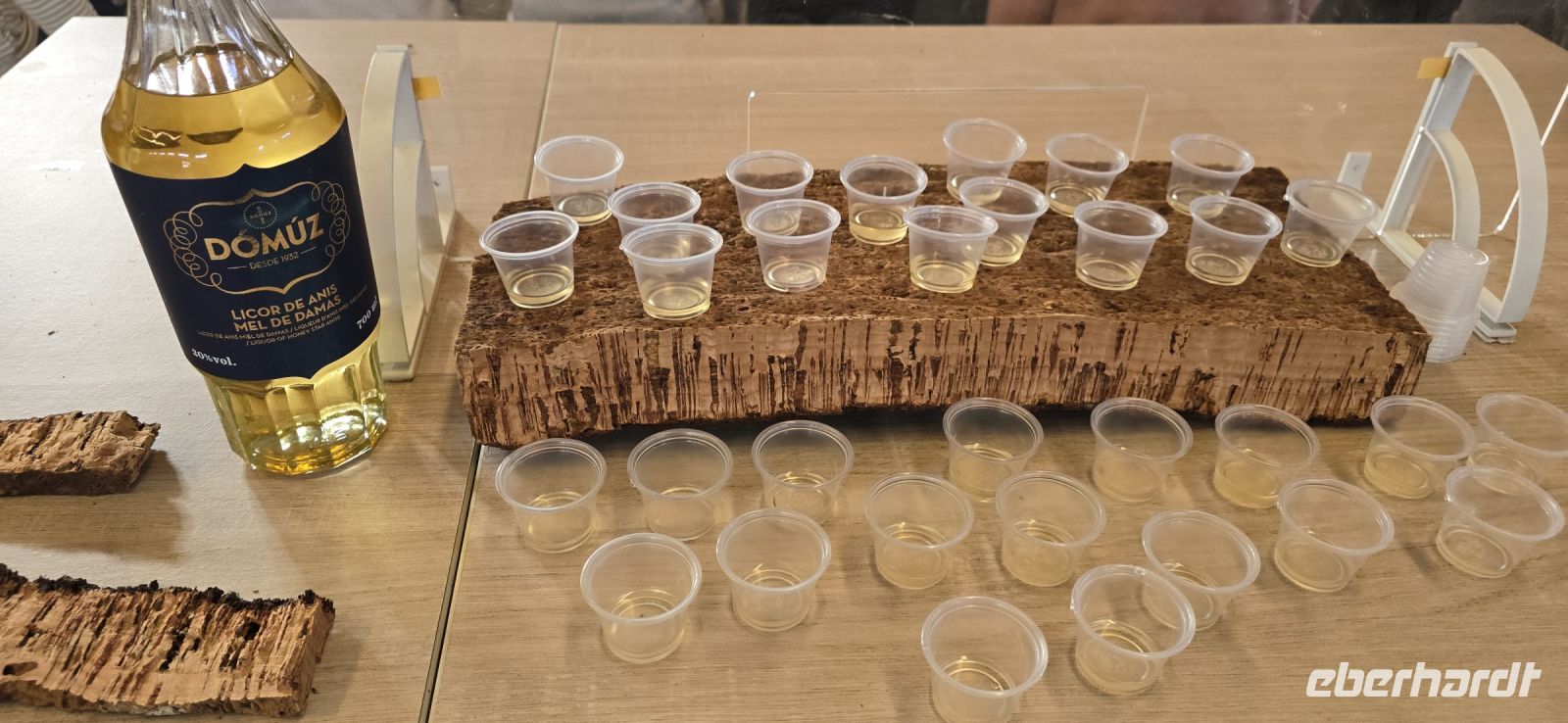 Anis- Schnaps Verkostung in der Korkeichenfabrik