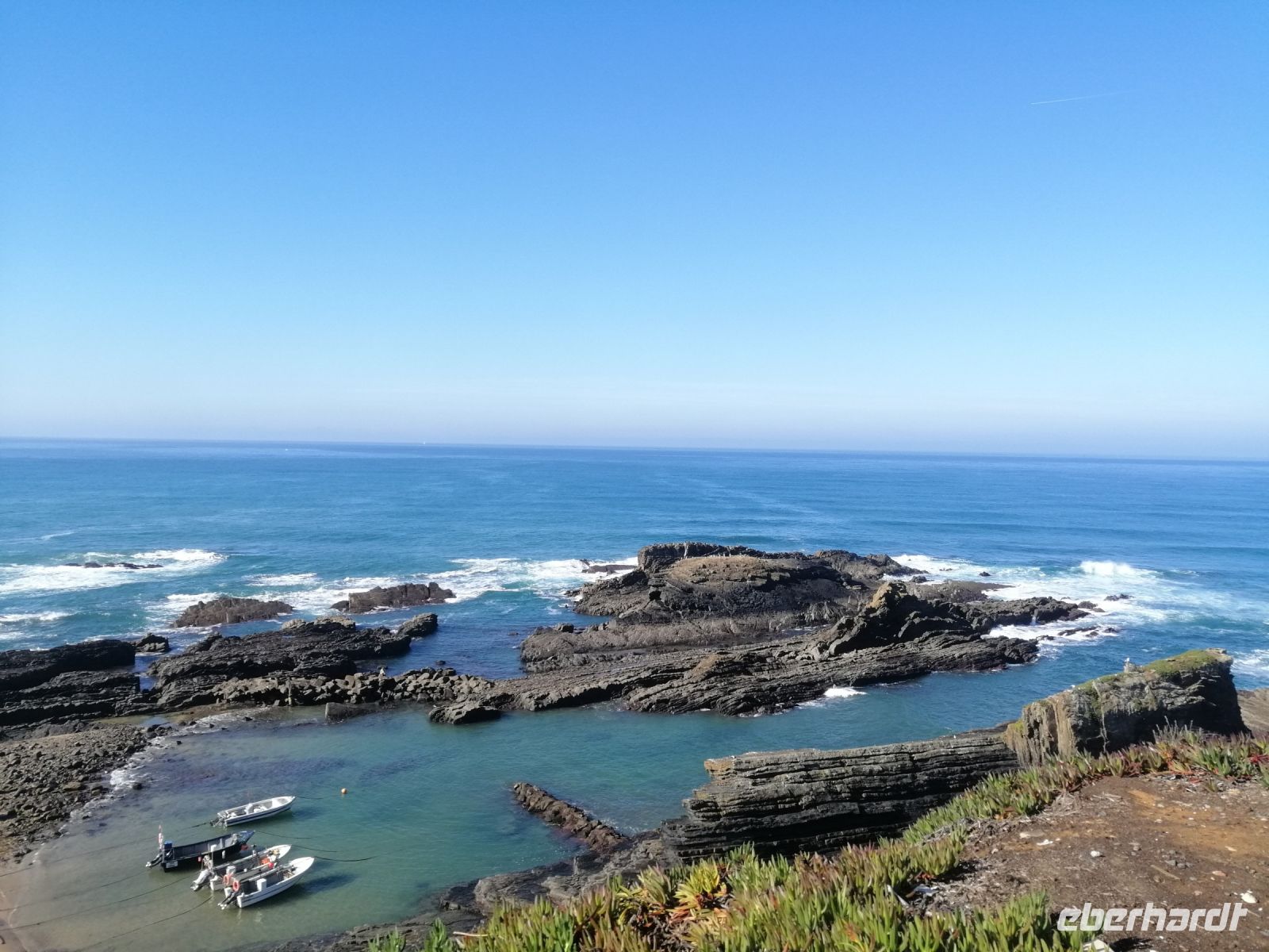 Start der ersten Wanderung in Almograve