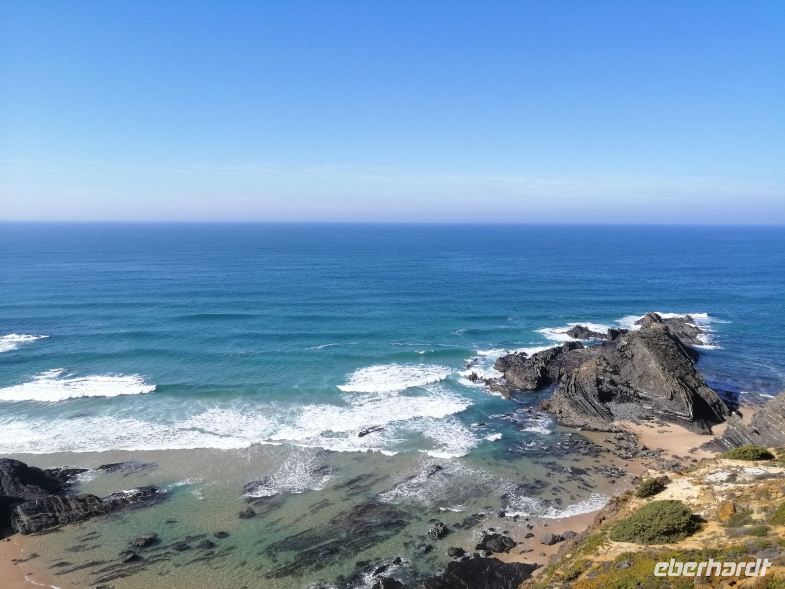 Wanderung von Almograve zum Fischerhafen Entrada da Barca
