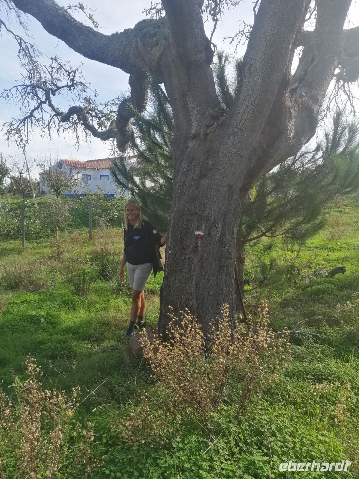 unsere Wanderführerin Larissa erzählt uns über Korkeichenwald