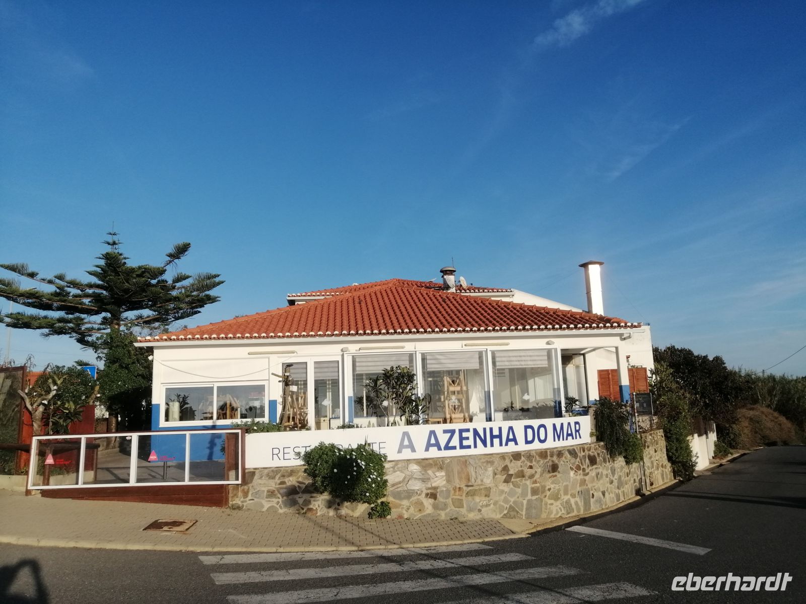 Café A Azenha do Mar als Etapenziel
