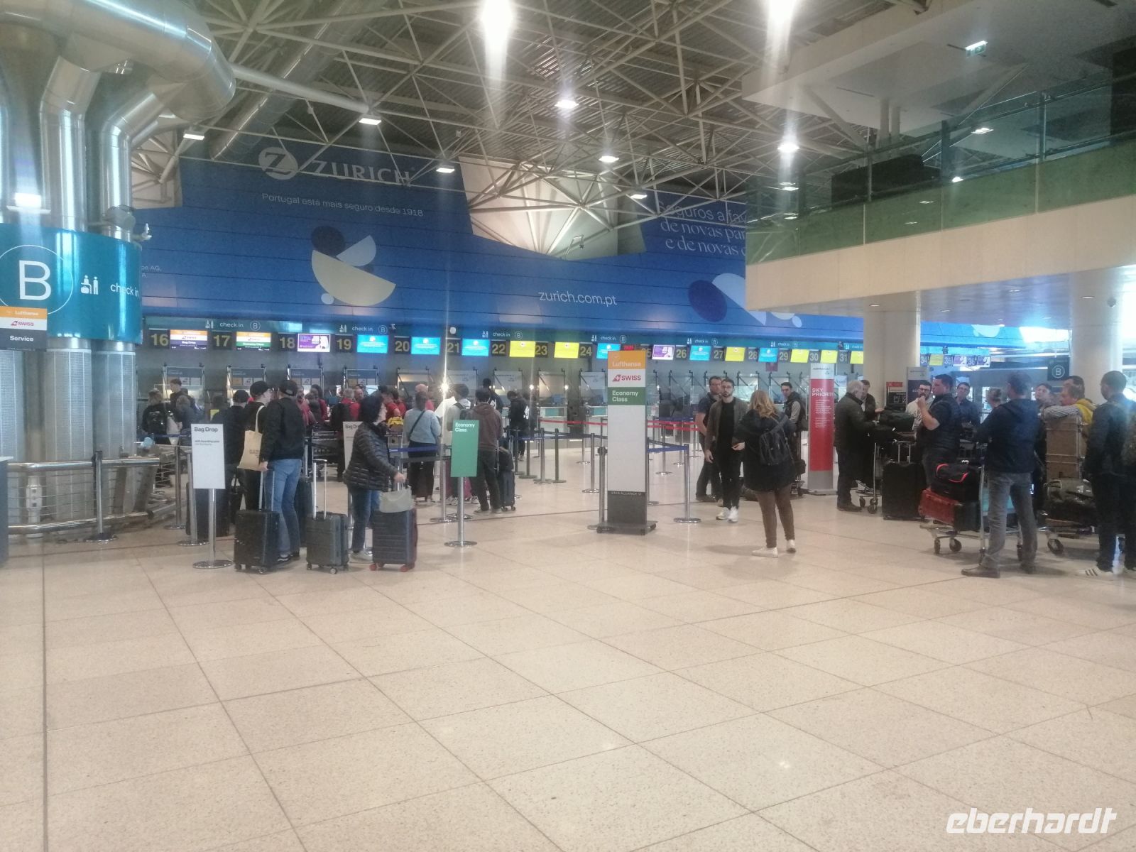 Flughafen in Lissabon: Abreise