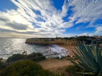 Unser Blick vom Hotelgarten Richtung Westen
