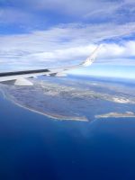 Landeanflug auf Faro über den Atlantik 