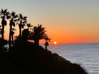 Uns begrüßt wieder ein sehr schöner Sonnenaufgang beim Frühstück 