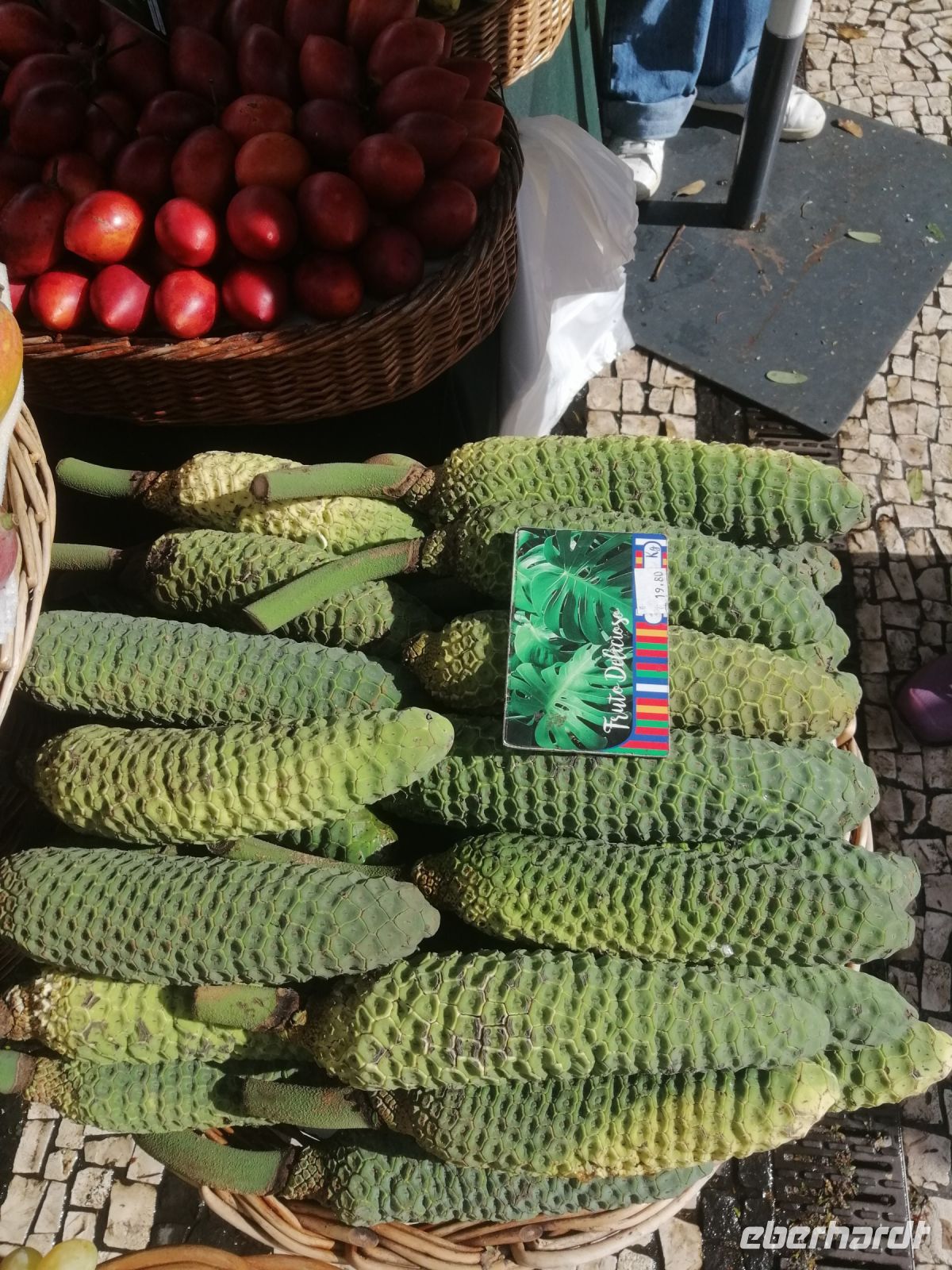 Philodendron-Früchte in der Markthalle, Funchal