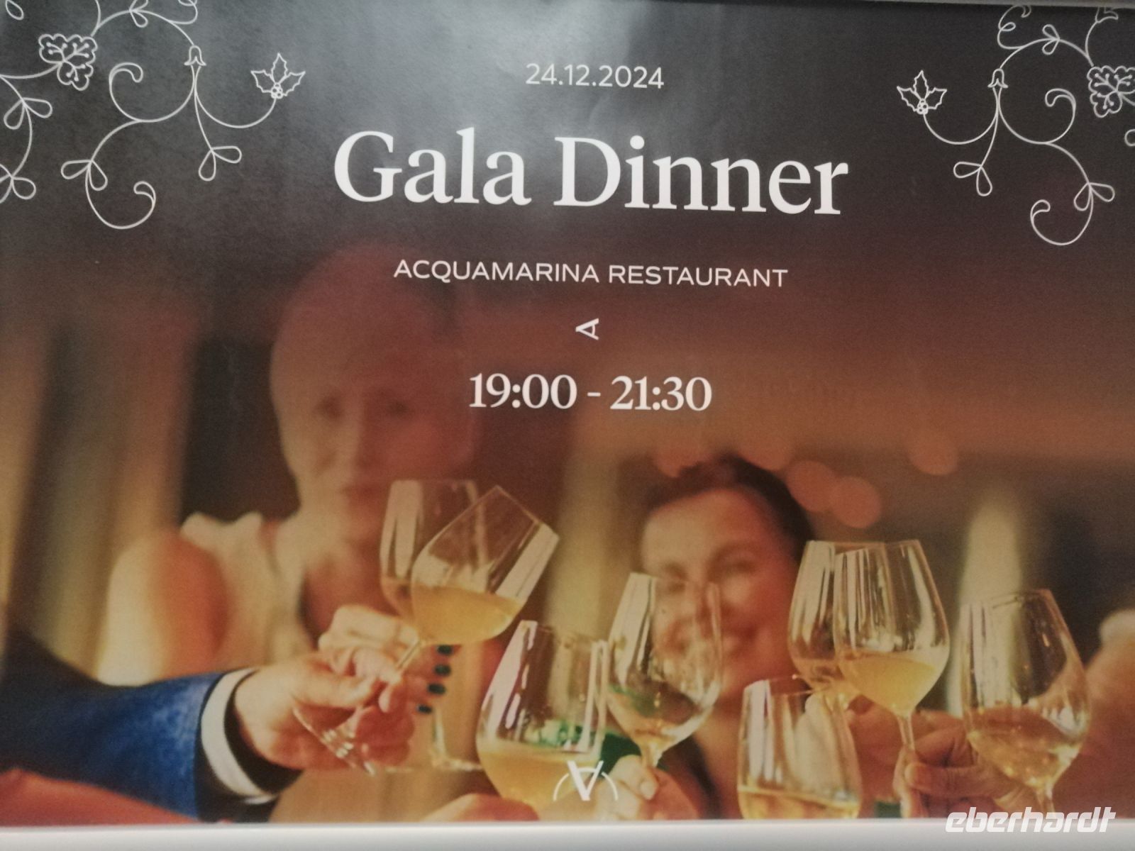 Gala Dinner am Weihnachten