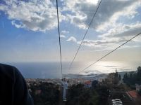 Mit Seilbahn auf dem Weg nach Funchal