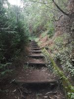 Die Treppen nach Portela....