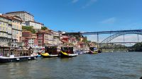 Schifffahrt auf dem Duero, Ponte Dom Luís I, Porto