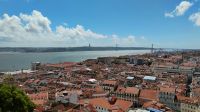 Blick von Festung São Jorge auf Lissabon 