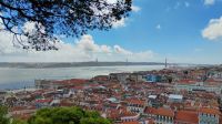 Blick von Festung São Jorge auf Lissabon 